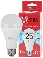 Лампа светодиодная ECO LED A65-25W-840-E27 R (диод груша 25Вт нейтр. E27) (10/100/1200) | Код. Б0048010 | ЭРА